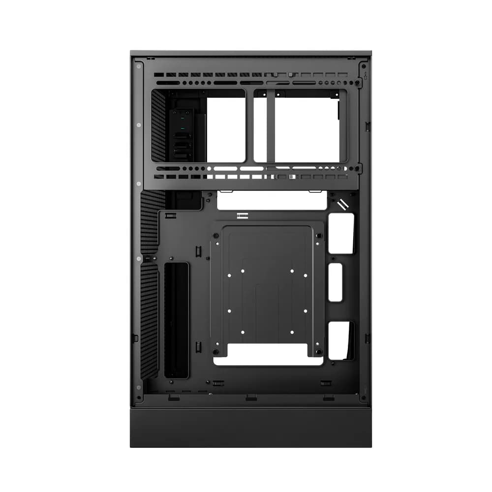 CARCASA DeepCool "CH270 DIGITAL", mini tower, gaming, fara sursa, suporta 6xfan, USB Type-C x 1, USB 3.2 gen 1 x 2, audio+mic, 4 sloturi expansiune, alb, "R-CH270-BKNDM0-G-1" — miniatură