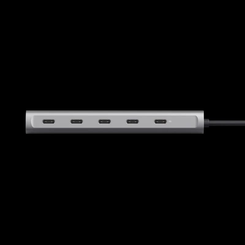 Hub Trust Halyx 5 x USB-C, gri "TR-25136" — miniatură