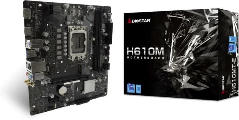 Placa de baza Micro ATX LGA 1700 DDR4 Gigabit Ethernet 228x216mm BIOSTAR H610MTE "H610MTE"