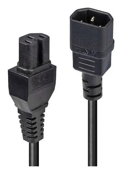 Cablu alimentare Lindy C14 to C15, lungime 3m, material PVC & PBT, negru