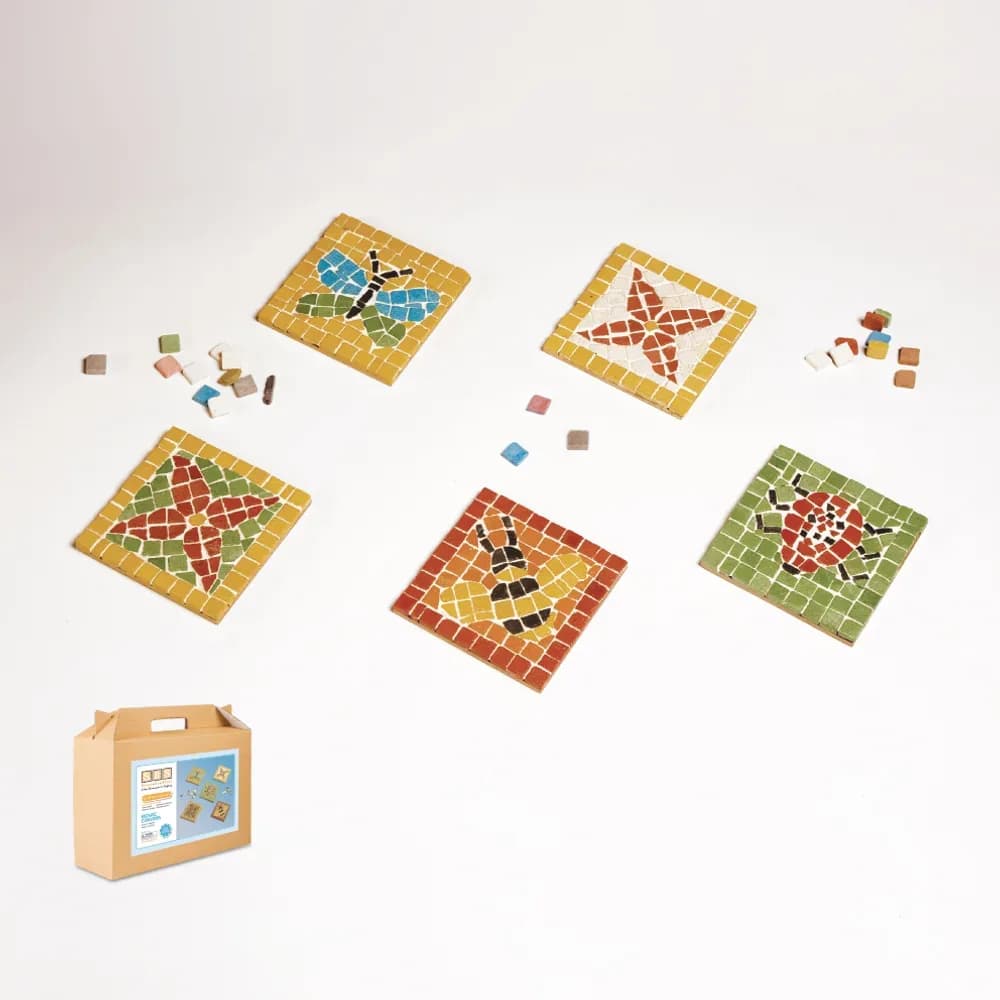 Kit Creativ 24 buc – Suporturi de Pahare din Mozaic