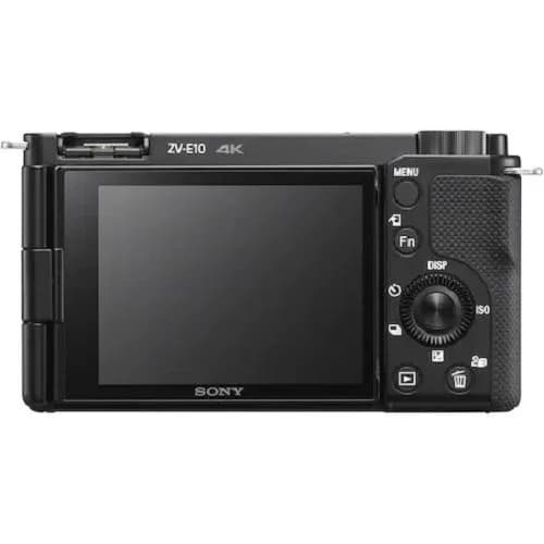 Body Aparat foto SONY Alpha ZV-E10 Mirrorless dedicat pentru Vlogging, 24 MP, ISO 100-32.000 (Extins: 50-51.200), 1/4000s, 4K @30, S D/SDXC/SDHC, Rafala 11 cps, Wi-Fi, Senzor APS-C, Montura Sony E — miniatură