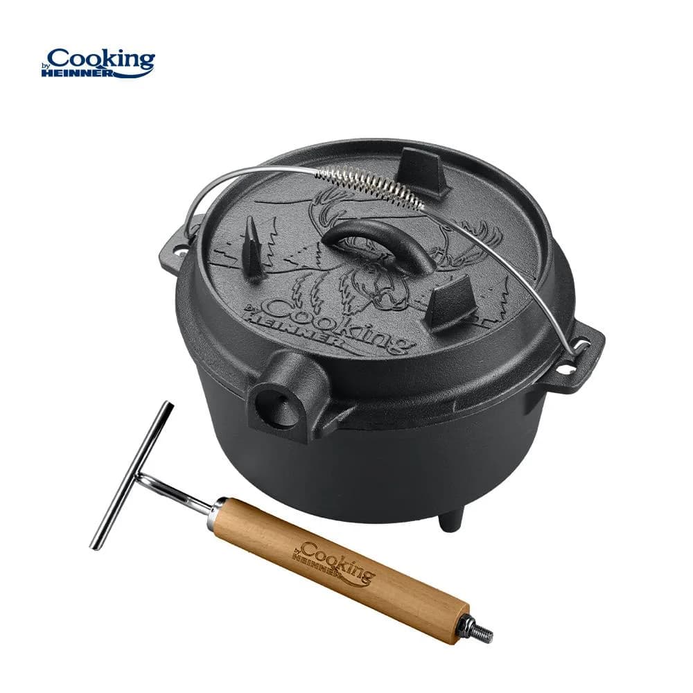 CEAUN FONTA PURA + CAPAC DIA 25 CM, 3.7 L, NATURE, COOKING BY HEINNER — miniatură