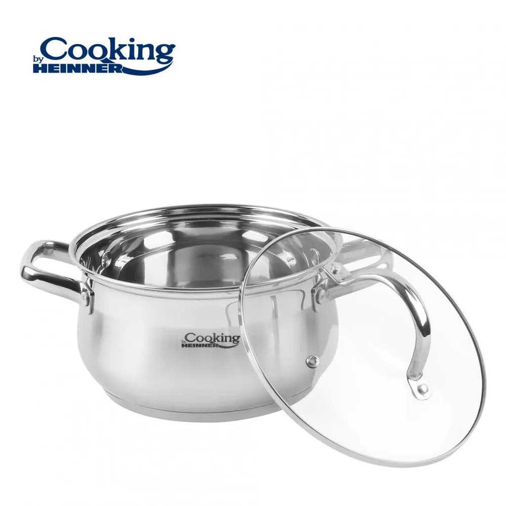 SEMIOALA INOX+CAPAC, 24 X 13.5 CM, 6.1 L, AMIRA, COOKING BY HEINNER — miniatură