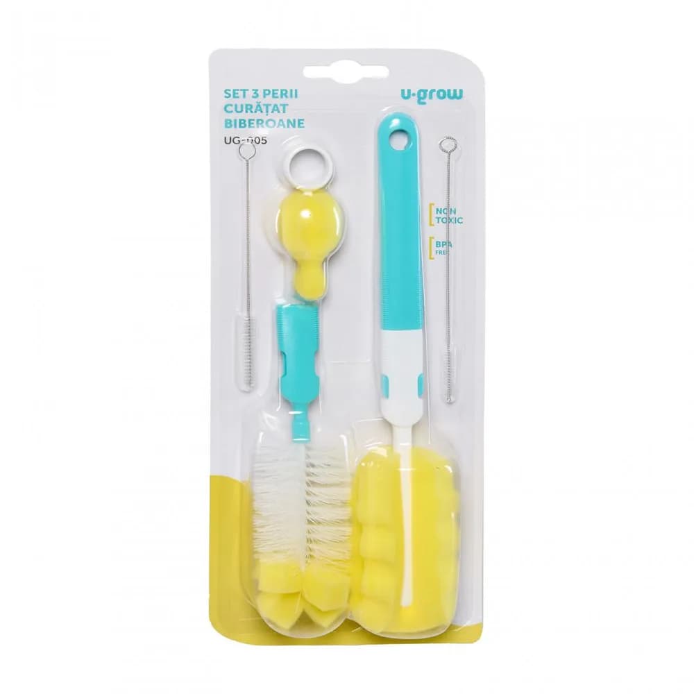 Set 3 perii curatat biberoane UG-005 — miniatură