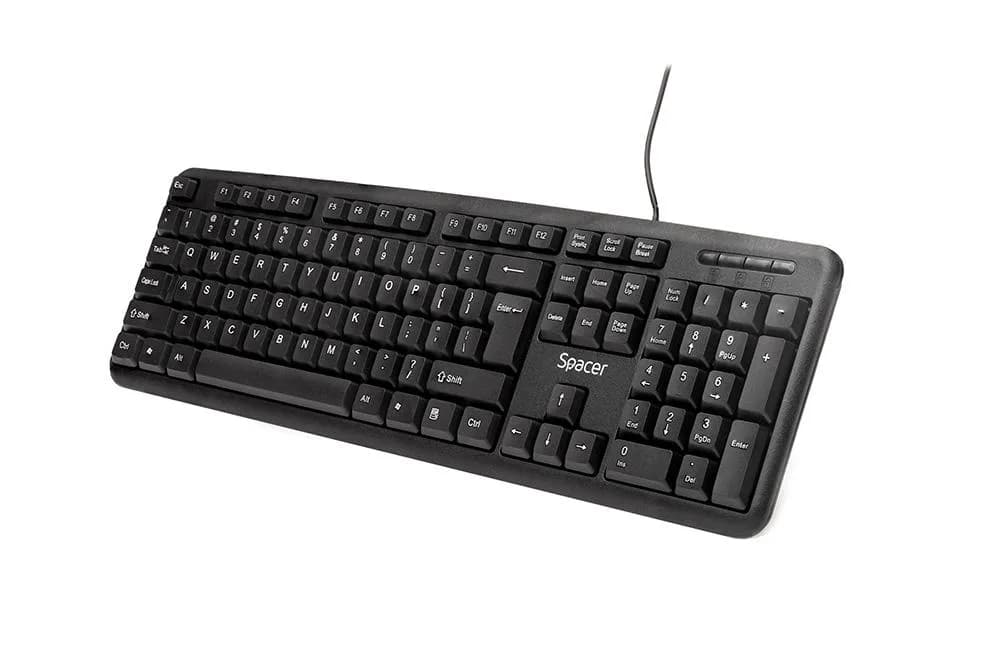 Tastatura SPACER SPKB-S62, USB, negru — miniatură
