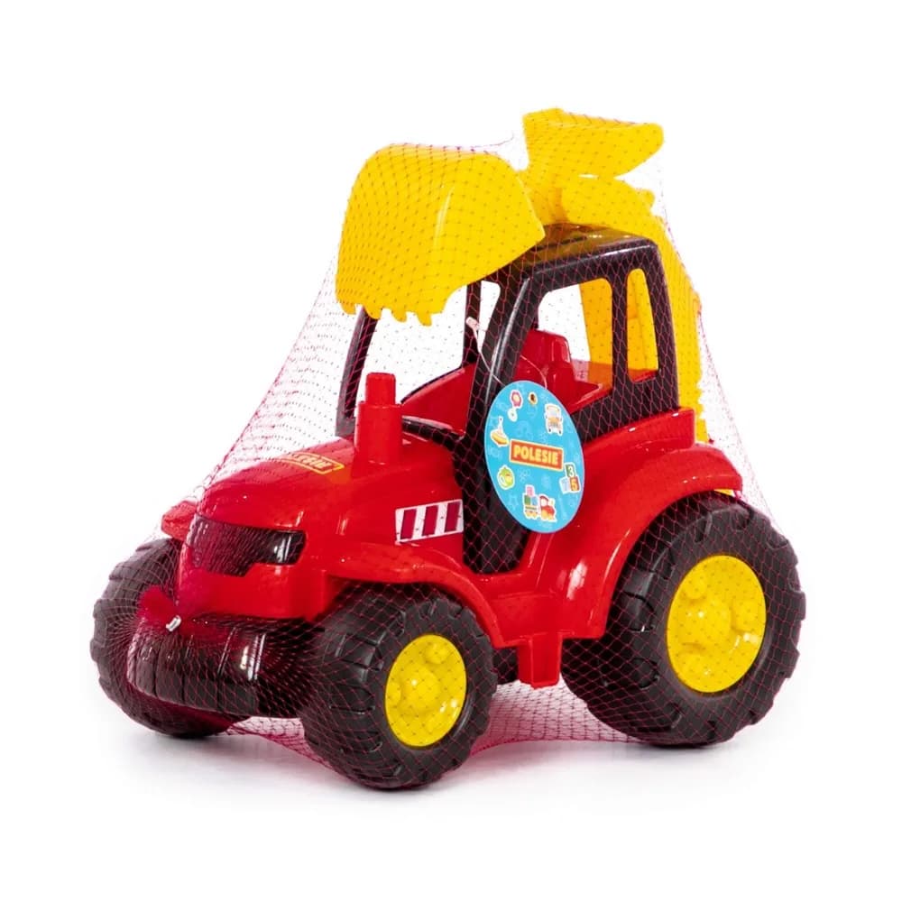 Tractor-excavator - Champion, 36x22x31 cm, Polesie — miniatură