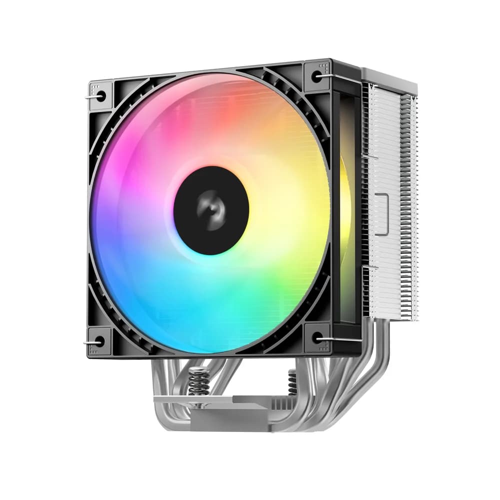 COOLER DeepCool "AG600 ARGB" skt. Intel si AMD, racire cu aer, vent. 120mm, 500 - 2200 RPM, 6 heatpipes, inaltime 150mm, iluminare ARGB,"R-AG600-BKAMMG2-G" — miniatură