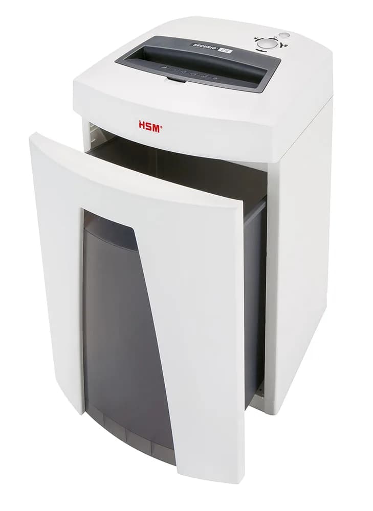 Distrugator documente manual HSM Securio C18, 8-9 coli, cross cut (3.9 x 30mm), securitate 4 "H-1913121" — miniatură