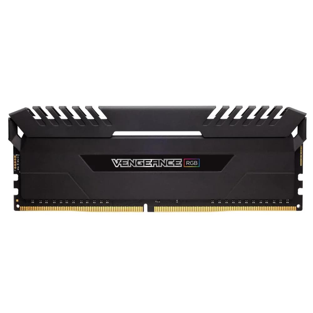 Memorie DDR Corsair DDR4 16 GB, frecventa 2666 MHz, 8 GB x 2 module, radiator, iluminare RGB, "CMW16GX4M2A2666C16" — miniatură