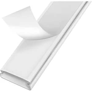 SET canal cablu cu acesorii Logilink, montaj pe perete, 67 piese, 9 x canal 30x15x432mm, plastic, alb, "KAB0110" — miniatură