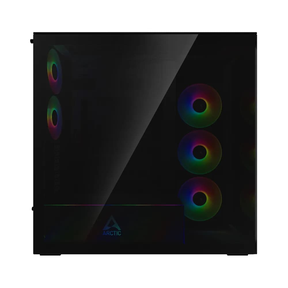 CARCASA Arctic "Xtender", mid tower, max 8xfan, 3xP14 ProR ARGB si 2xP12Pro ARGB instalate, PSU shroud 24 LED ARGB, USB-C x 1, USB 3.2 x 2, audio+mic, 7 sloturi expans, negru, "ACPCC00015A" — miniatură