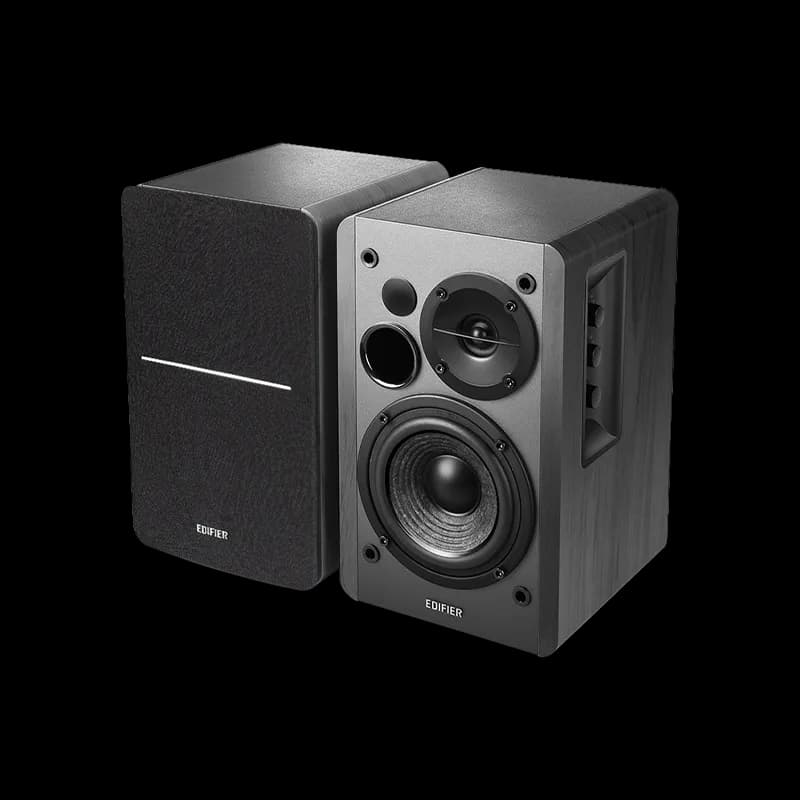 BOXE EDIFIER 2.0, RMS: 42W (2 x 21W), bluetooth, telecomanda wireless, volum, bass, treble, optical, sub-out, black, "R1280DBS-BK" — miniatură