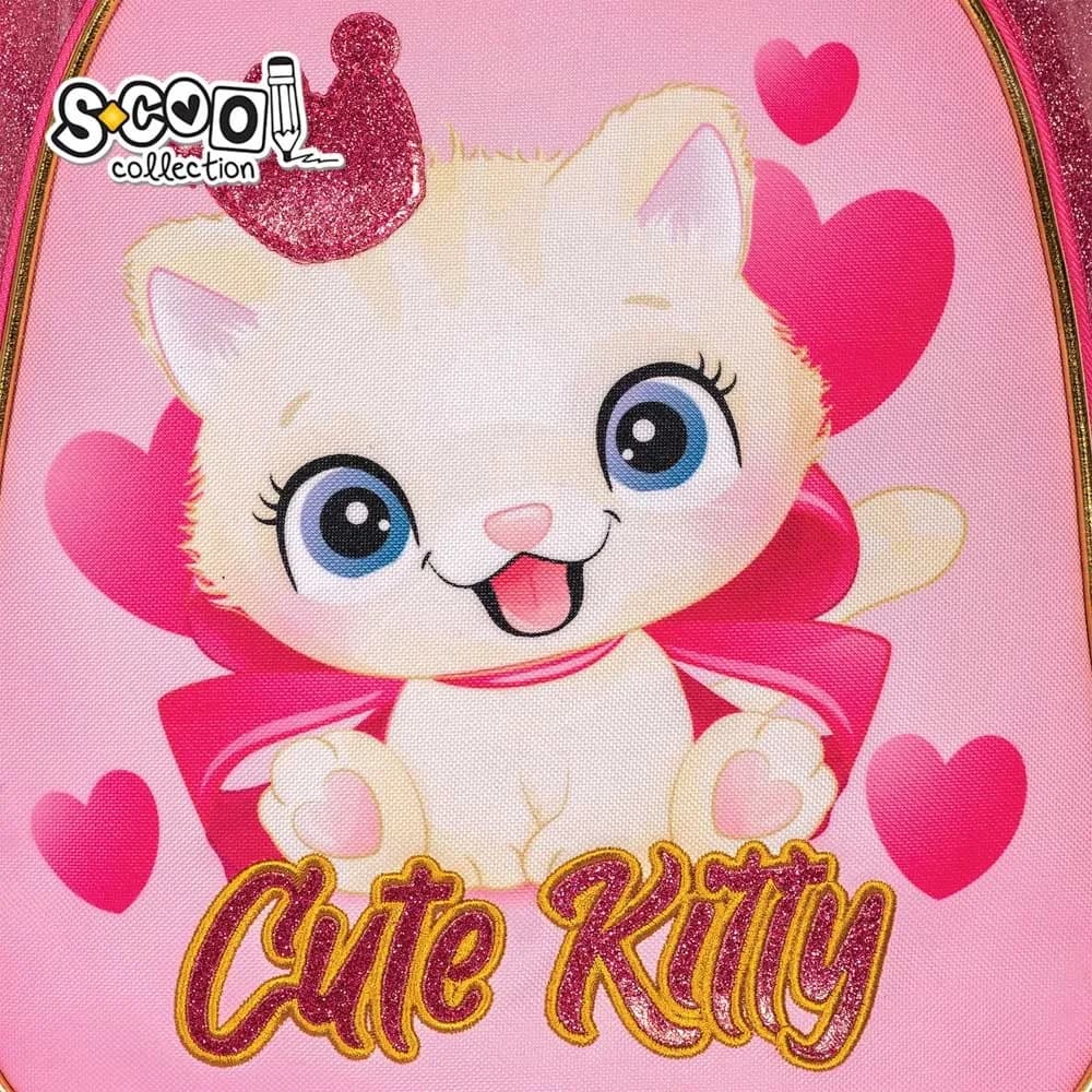 Ghiozdan anatomic, 38x39x19.5 cm, CUTE KITTY - S-COOL — miniatură