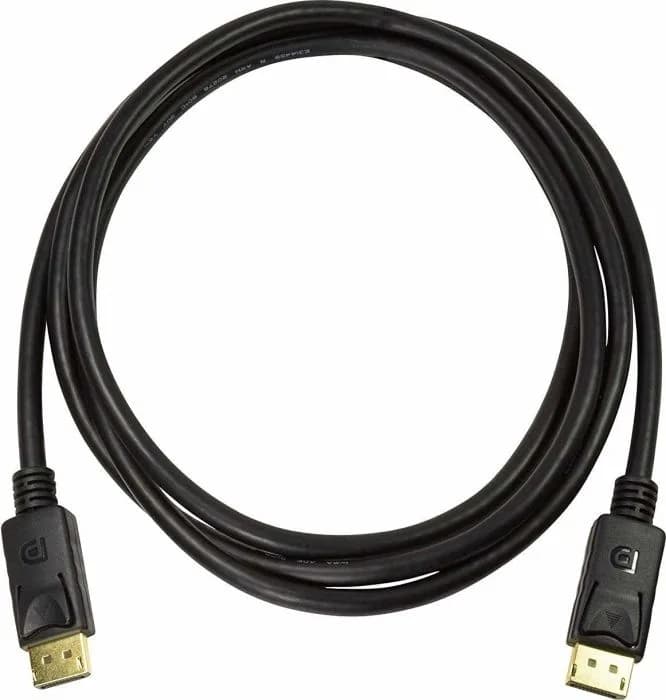 CABLU video LOGILINK, DisplayPort (T) la DisplayPort (T), 2m, conectori auriti, rezolutie maxima 8K (7680 x 4320) la 60 Hz, negru, "CV0120" — miniatură