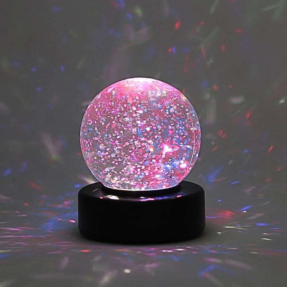 Glob luminos cu sclipici umplut cu apă — miniatură