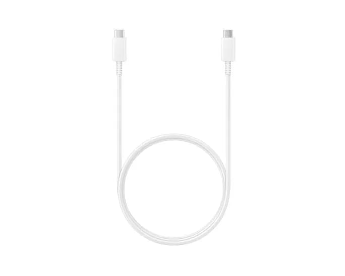 CABLU alimentare smartphone Samsung, USB Type-C (T) la USB Type-C (T), cauciuc, lungime 1 m, alb, "EP-DN975BWEGWW"