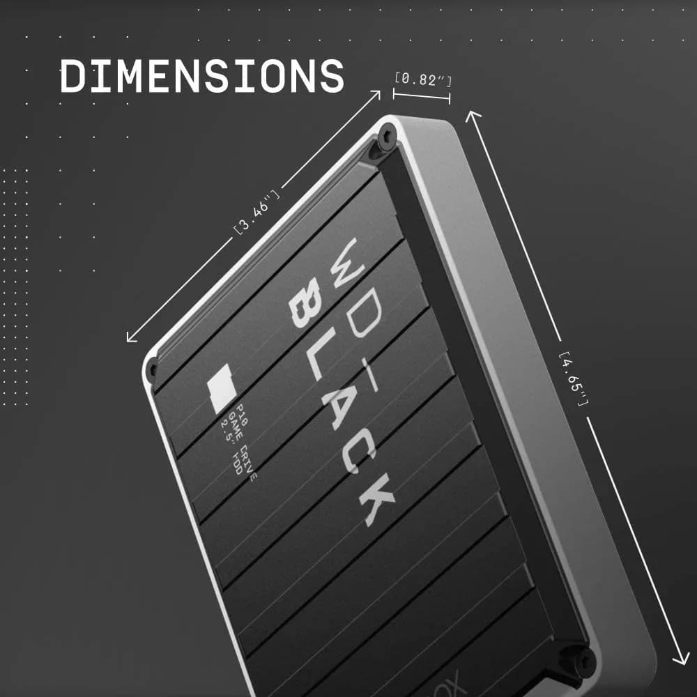 HDD extern WD 5 TB, Black P10, 2.5 inch, USB 3.2, negru, "WDBA5G0050BBK-WESN" — miniatură