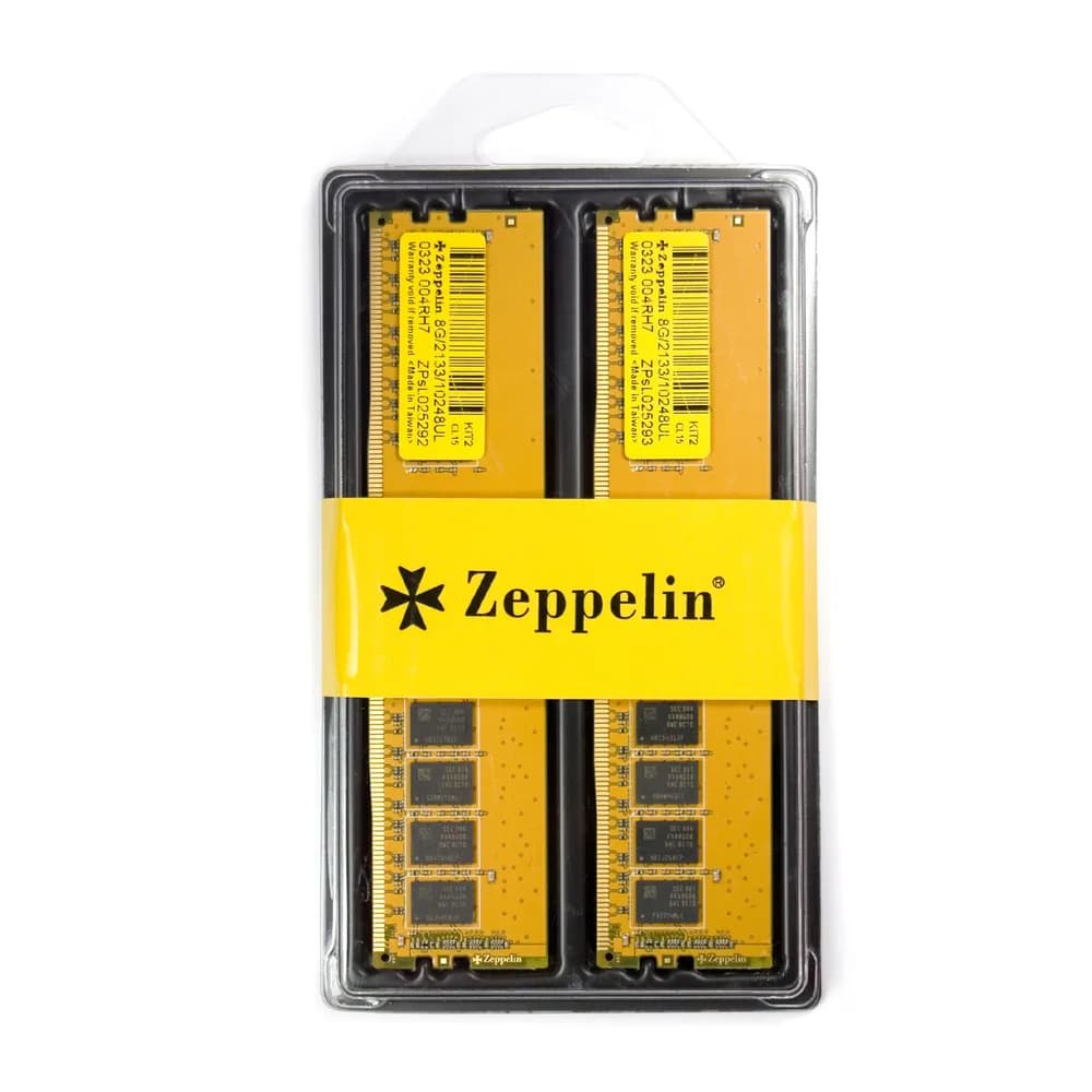 MEMORIE DDR  Zeppelin DDR4 16GB frecventa 2133 Mhz, (kit 2x 8GB) dual channel kit retail "ZE-DDR4-16G2133-KIT"