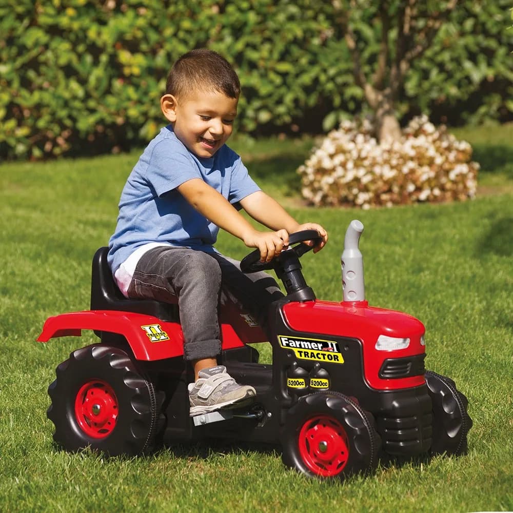 Tractor cu pedale, rosu, 53x83x45 - Dolu — miniatură