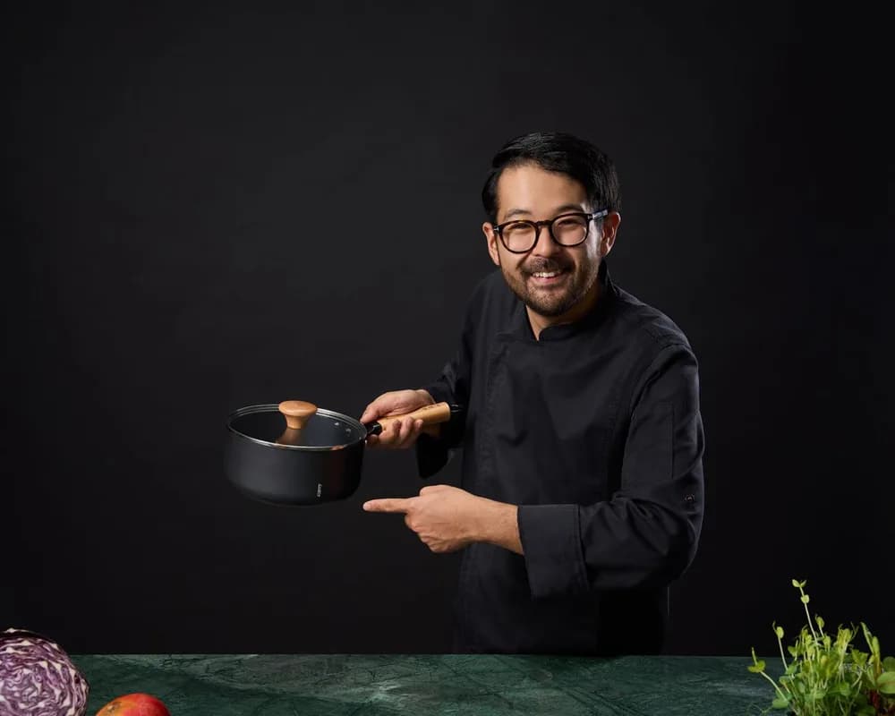 CASEROLA ALUMINIU + CAPAC 20X9.5 CM, 2.7L, RIKITO WATANABE, SAMURAI GOURMET, COOKING BY HEINNER — miniatură
