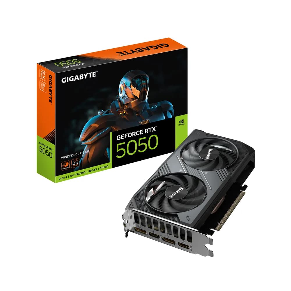 VGA GIGABYTE RTX 5050 WINDFORCE OC 8GB "GV-N5050WF2OC-8GD"