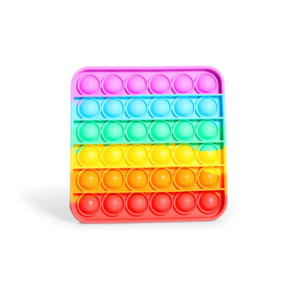 Placă Fidget Pop – Pătrată – Multicoloră
