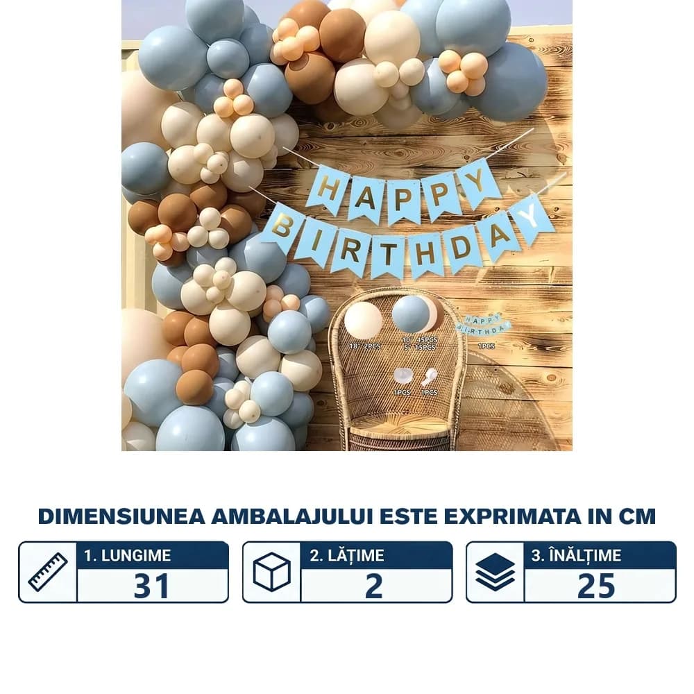 Set baloane pentru arcada, 65 buc — miniatură