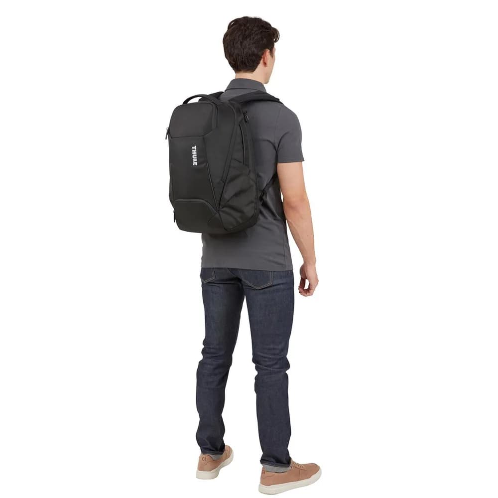 RUCSAC THULE pt. notebook de max. 15.6 inch, 26 l, 1 compartiment, buzunar frontal x 3 | buzunar lateral x 2, waterproof, poliester, negru, Accent 3205384 — miniatură