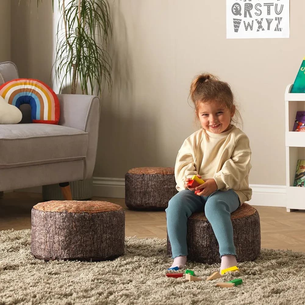 Scaune puf Pădurea fermecată – set de 3 — miniatură