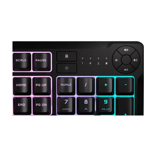 Tastatura Mecanica Gaming Corsair K55 CORE RGB, RGB, USB, Negru — miniatură