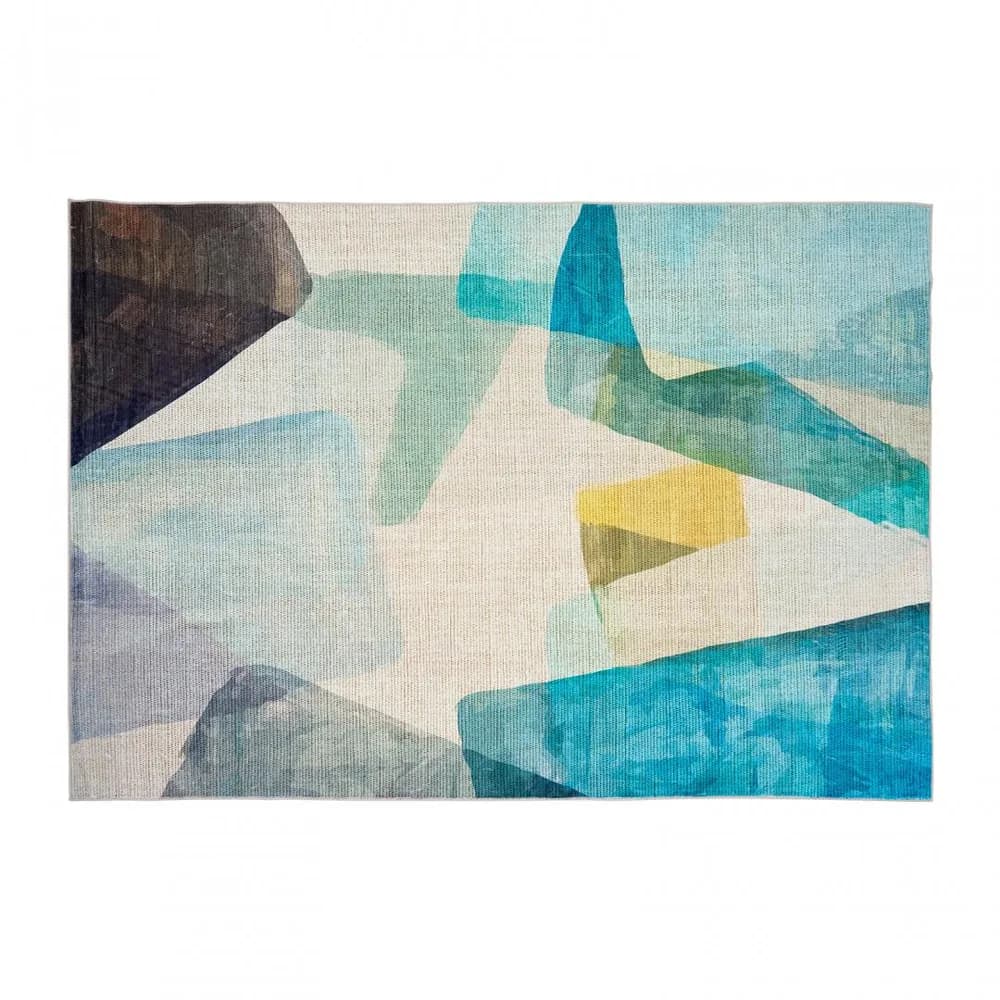 Covor printat, FOREST 160x230 cm, lavabil cu spate antialunecare, inaltime fir 3mm