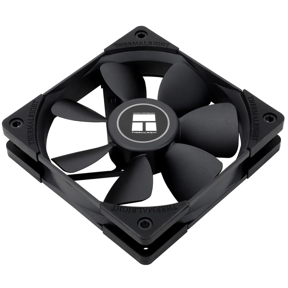 Ventilator Thermalright, 120mm, 400 - 1500 rpm, S-FDB Bearing, 65.25 cfm, RGB - AURA Sync, negru, "TL-R12-B" — miniatură