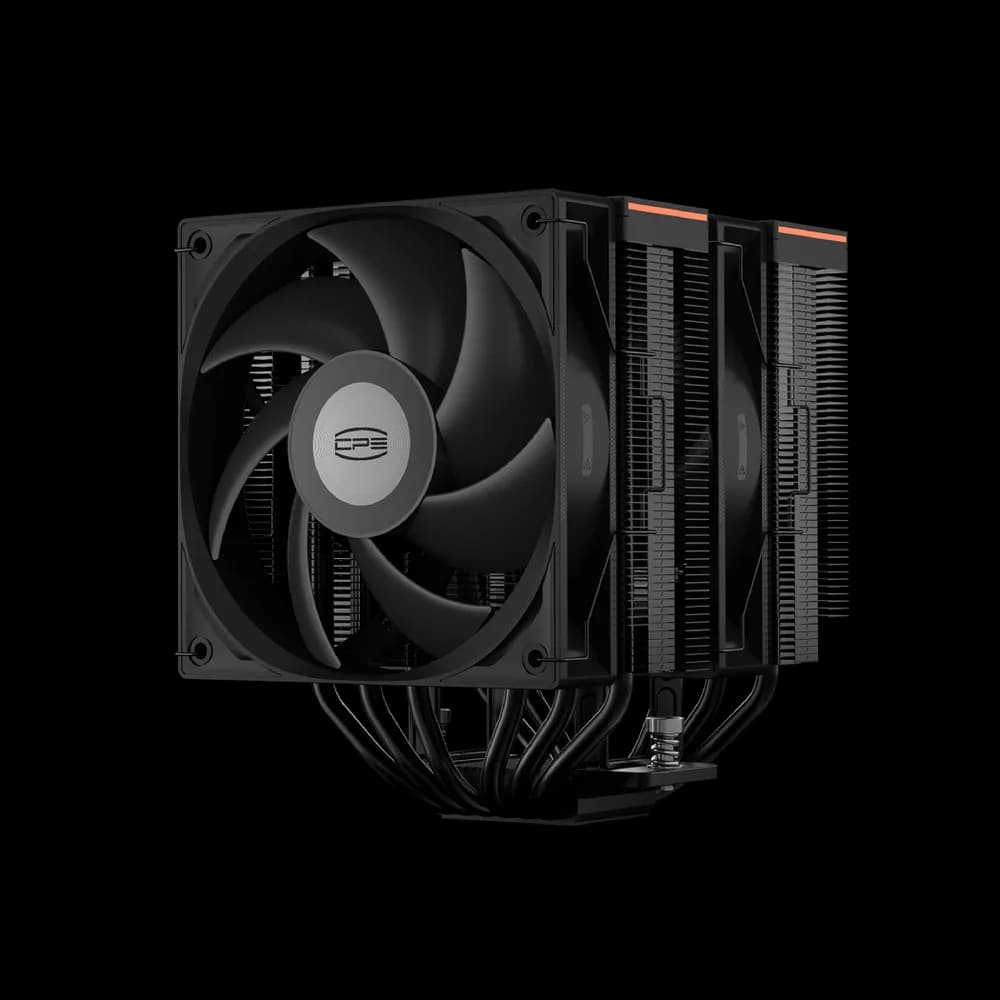 COOLER PCCooler "RT620 Pro Digital ARGB" skt. Intel si AMD, racire cu aer, vent. 2 x 120mm, 500 - 2200 rpm, 6 heatpipes, inaltime 158mm, iluminare ARGB,"RT620Pro Digital BK" — miniatură