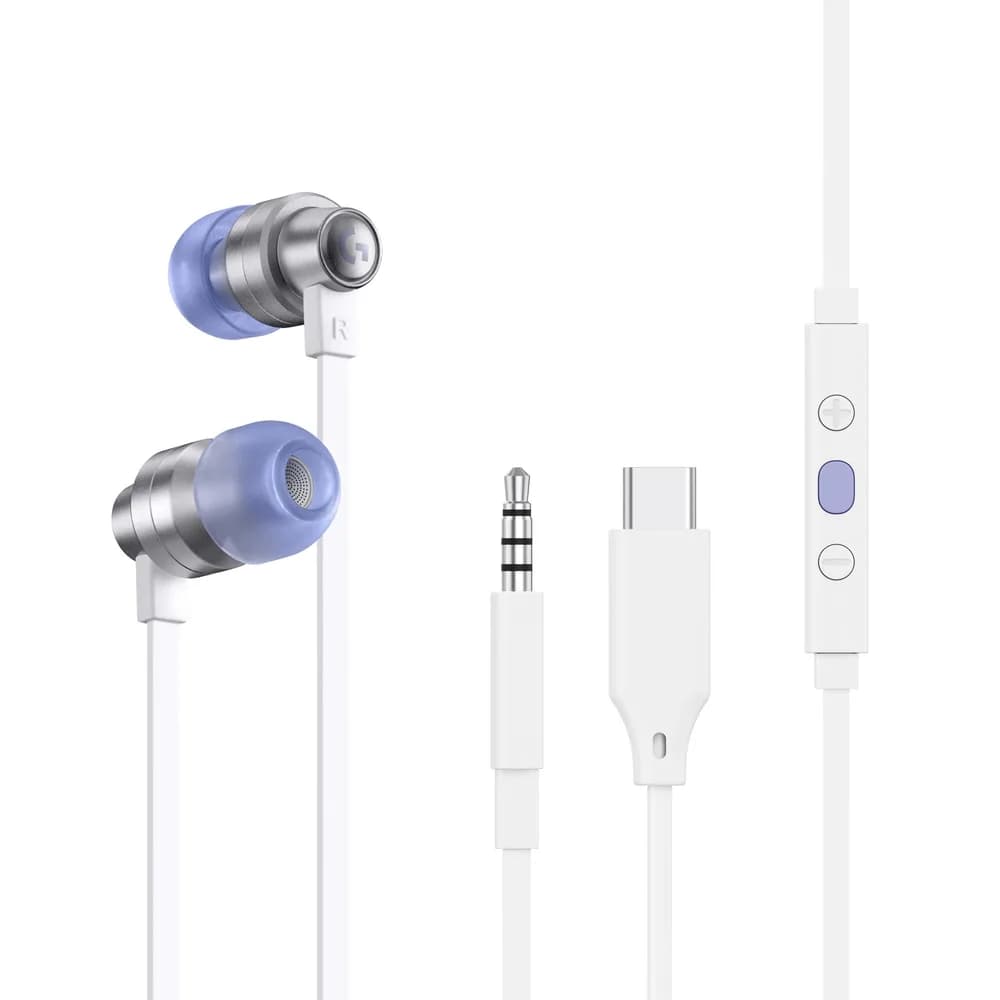 LOGITECH G333 Gaming Earphones - WHITE - 3.5 MM - EMEA, "981-000930" — miniatură
