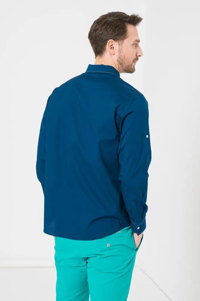 CAMASA CASUAL BARBATI LIGHT NAVY S — miniatură