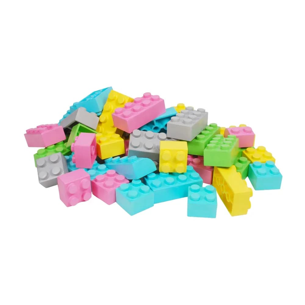 Set cuburi mari Wise, culori pastel (42 de piese) — miniatură