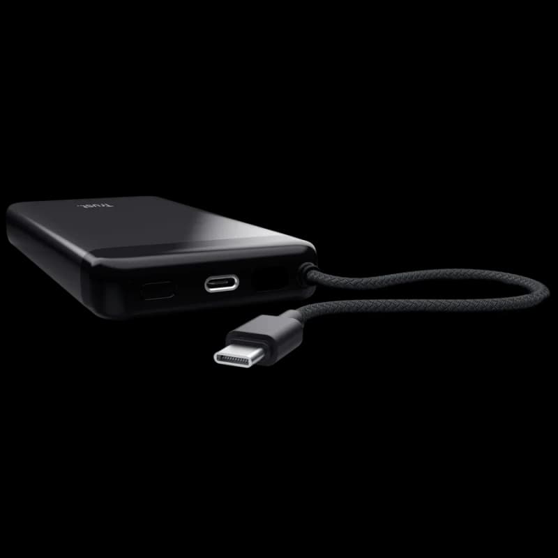 Baterie externa Trust Fiera, capacitate 20.000, 2 porturi USB, negru