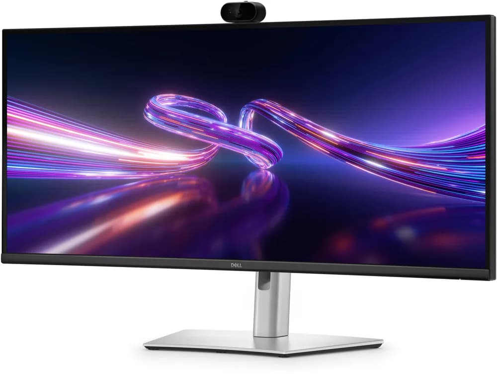 Dell Pro P 34 USB-C Hub Webcam Monitor - P3426WEV 34.1" WQHD 3440x1440 at 100Hz, 109 PPI, 21:9, IPS, AG, 350 cd/m2, 1500:1, 178/178, 5ms/8ms, HDMI, DP, USB A/B/C, RJ45 "P3426WEV-05" — miniatură