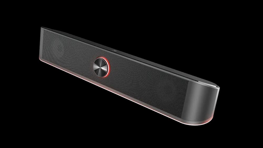 Soundbar Trust GXT 619 Thorne RGB, 12W, USB, negru — miniatură