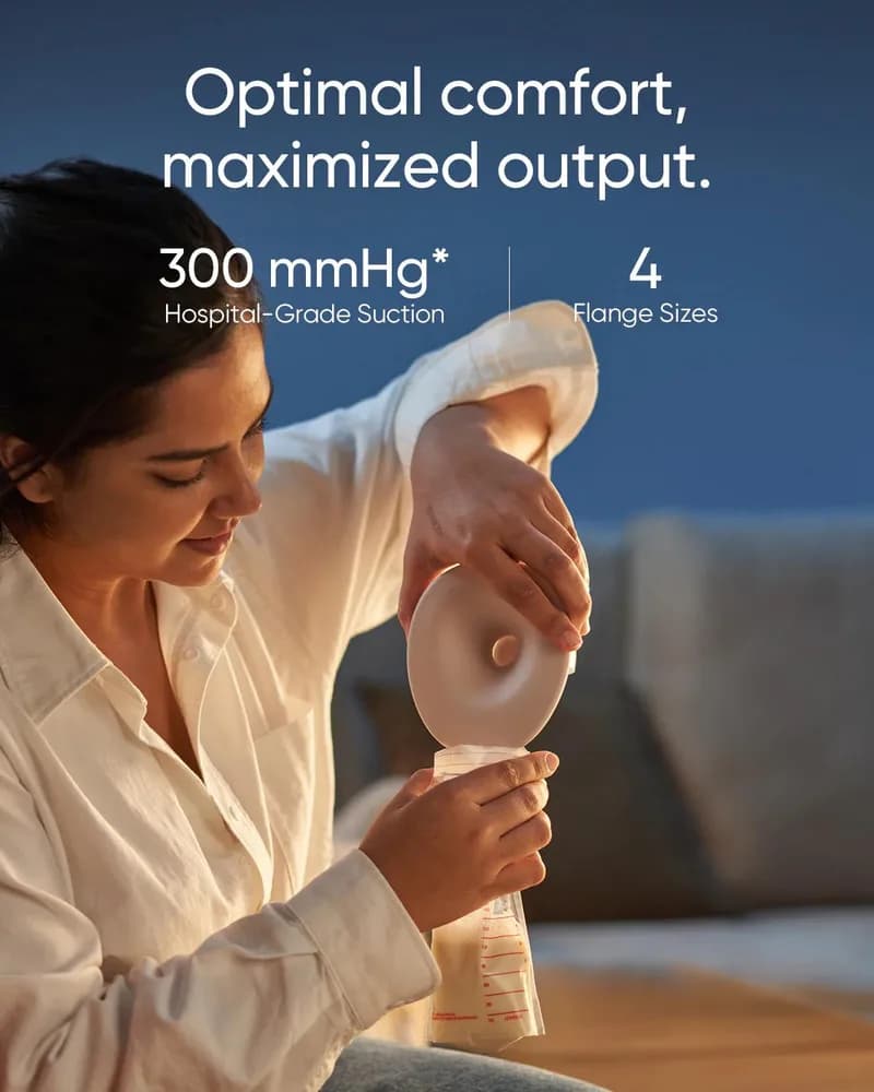 Pompa san Anker "eufy S1 Pro", smart, hand-free, capacitate 150ml, functie de incalzire, acumulator, control prin aplicatie, crem, "T8D04321" — miniatură
