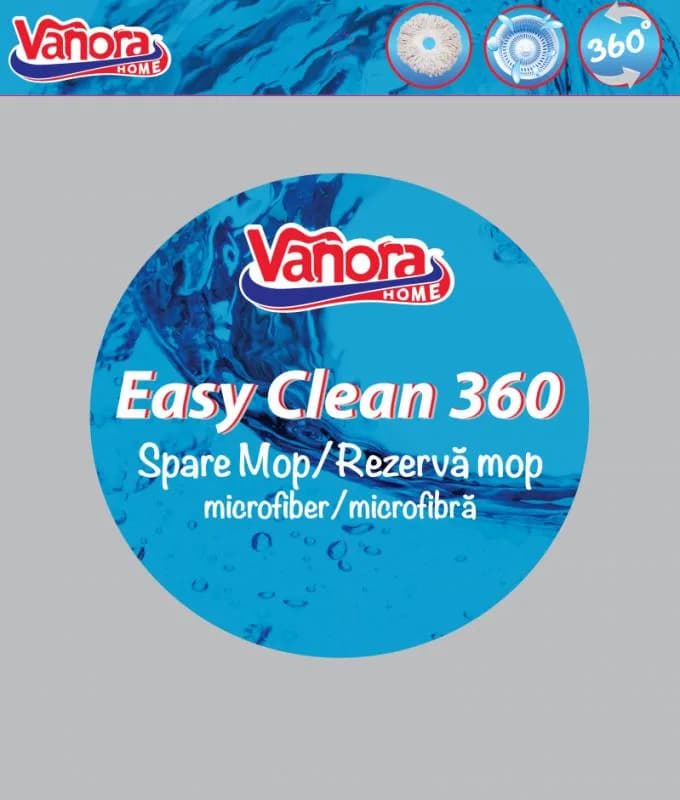 REZERVA MOP ROTATIV 360,SUPER EASY CLEAN,VANORA HOME — miniatură