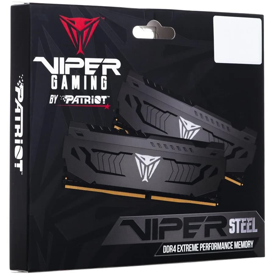 Memorie DDR Patriot Viper Steel, DDR4, 2 x 32 GB, radiator, frecventa 3200 MHz, 2 module, "PVS464G320C6K" — miniatură
