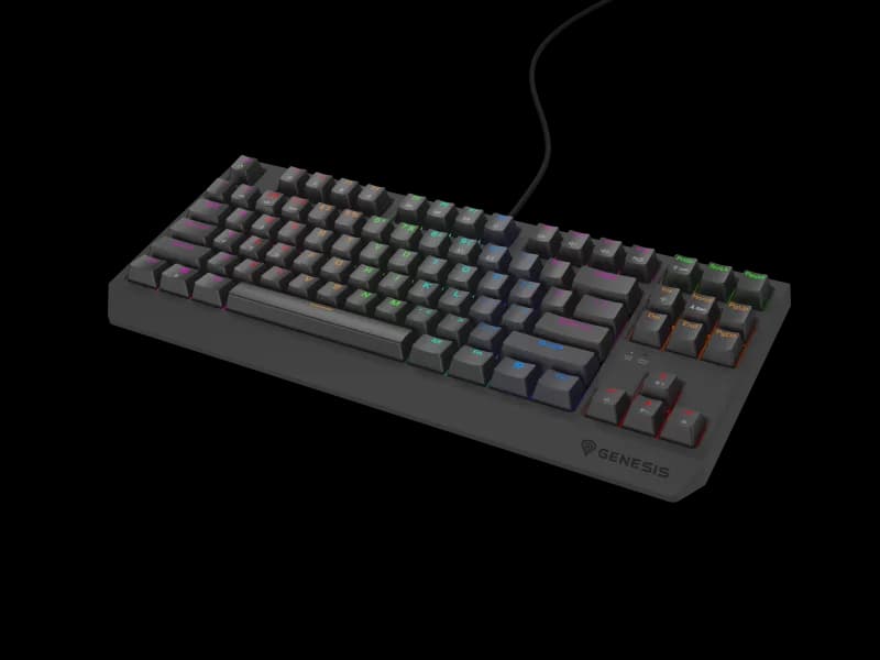 Tastatura Mecanica Gaming Genesis Thor 230 TKL Lite, RGB, USB, negru