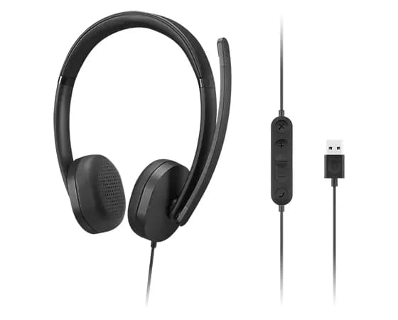 Lenovo USB-A Wired Stereo Headset Gen 2 "4XD1P83425" — miniatură
