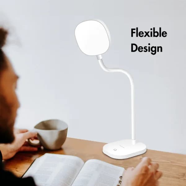 LAMPA LED Logilink, pt. birou, 5000 K, 240 lm, 360 grade, gat flexibil, 16 x LED 4W, IP20, alimentare USB-C, alb, "LED017" (include TV 0.18lei) — miniatură