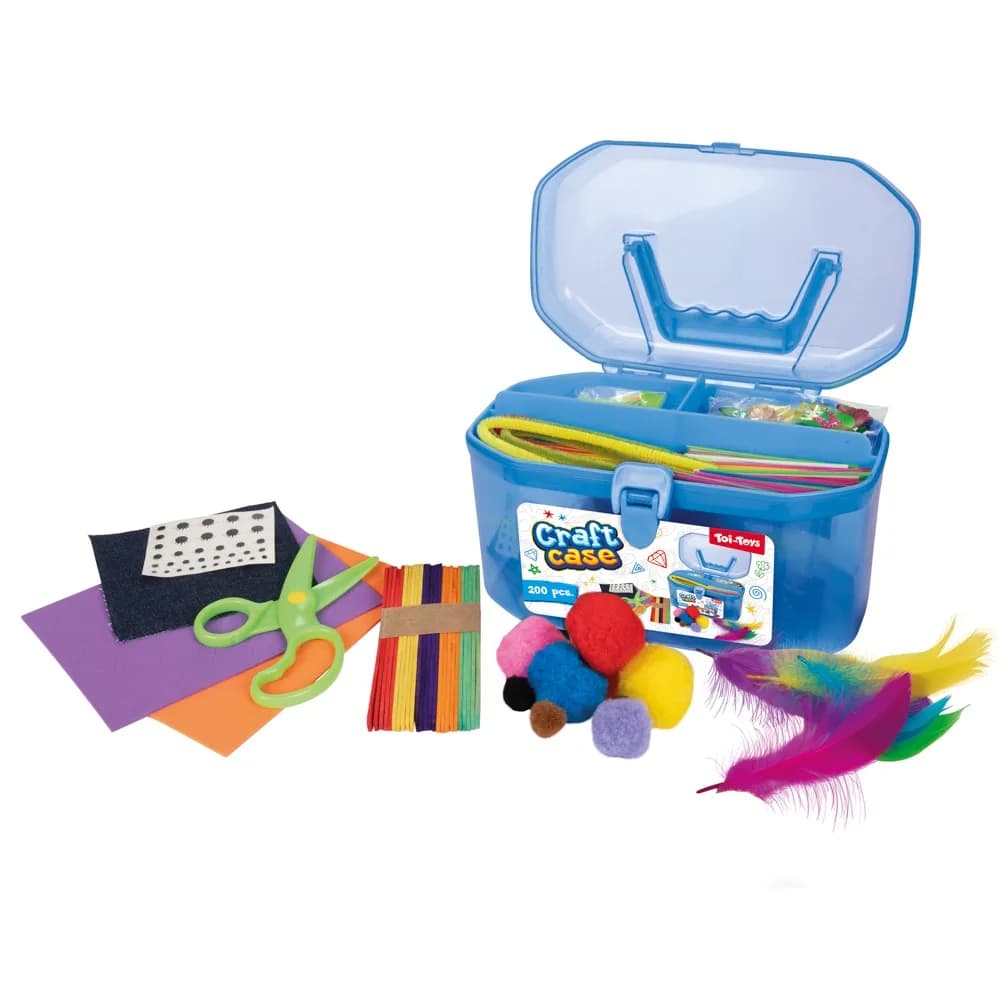 Servieta cu accesorii craft, 200 piese/set - Toi-Toys — miniatură
