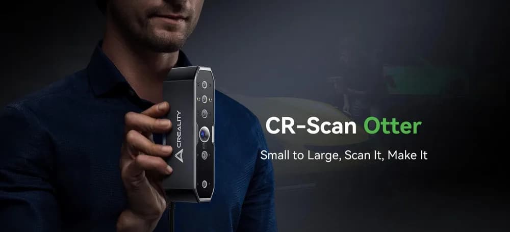 CREALITY 3D SCANNER CR-SCAN OTTER, Acuratete: pana la 0.02mm, Rezolutie 3D: 0.05-2mm, Viteza scanare:20fps, Alimentare: 5V 3A, Greutate: 390g, Color Mapping, IMU, Laser Clasa 1, Format iesire: OBJ/STL/PLY, Interfata: USB C/USB 2.0, Distanta lucru: 110-1000mm, Volum minim scanare: 10x10x10mm