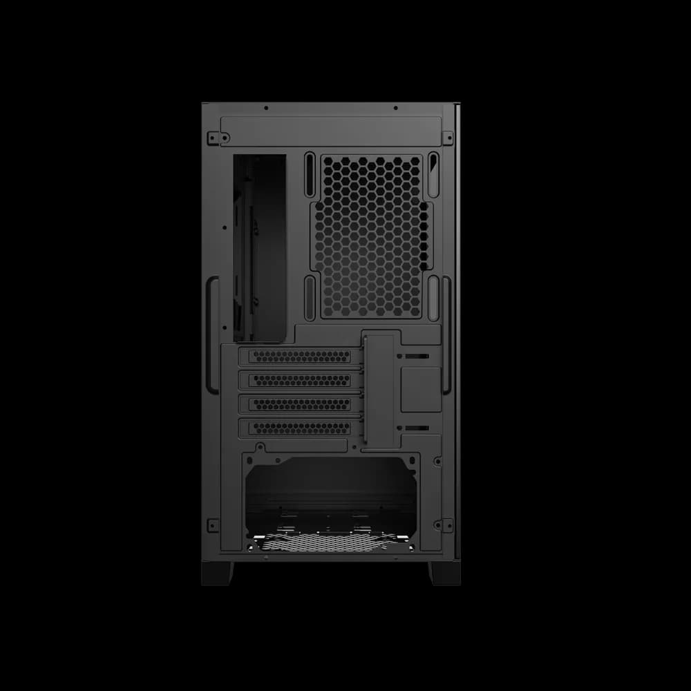 CARCASA PCCOOLER, Mini Tower, mATX, fara sursa, sticla securizata, 2 ventilatoare incluse, iluminare ARGB, negru, USB 3.2 gen 2 x 2, mic, audio, "C3D310 ARGB BK" — miniatură