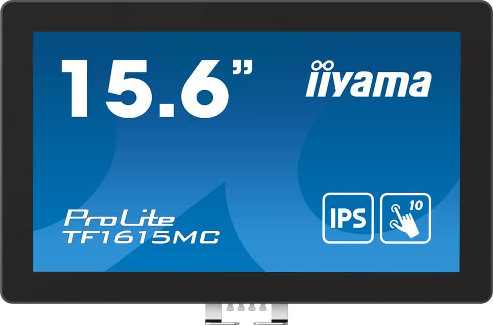 Monitor cu ecran tactil, Iiyama ProLite TF1615MC-B1, FHD, IPS /VGA HDMI DP/IP65, 16", Negru "TF1615MC-B1" — miniatură
